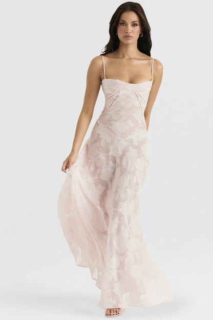Mélanie Robe Longue - Blush