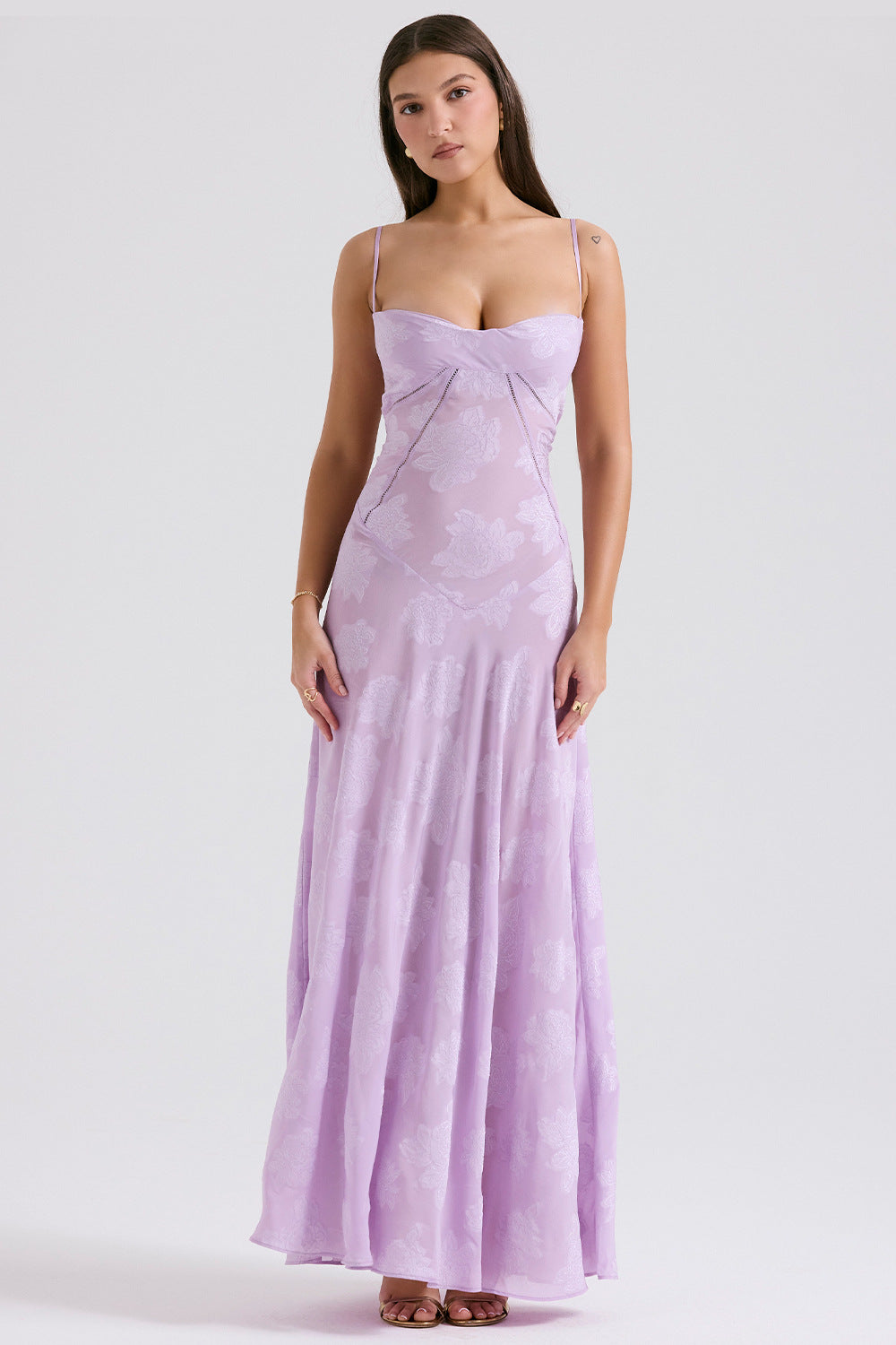 Melanie Long Dress - Lilac