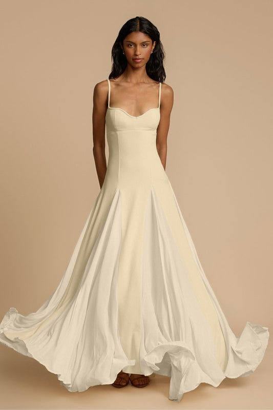 Sophie Long Dress – Beige
