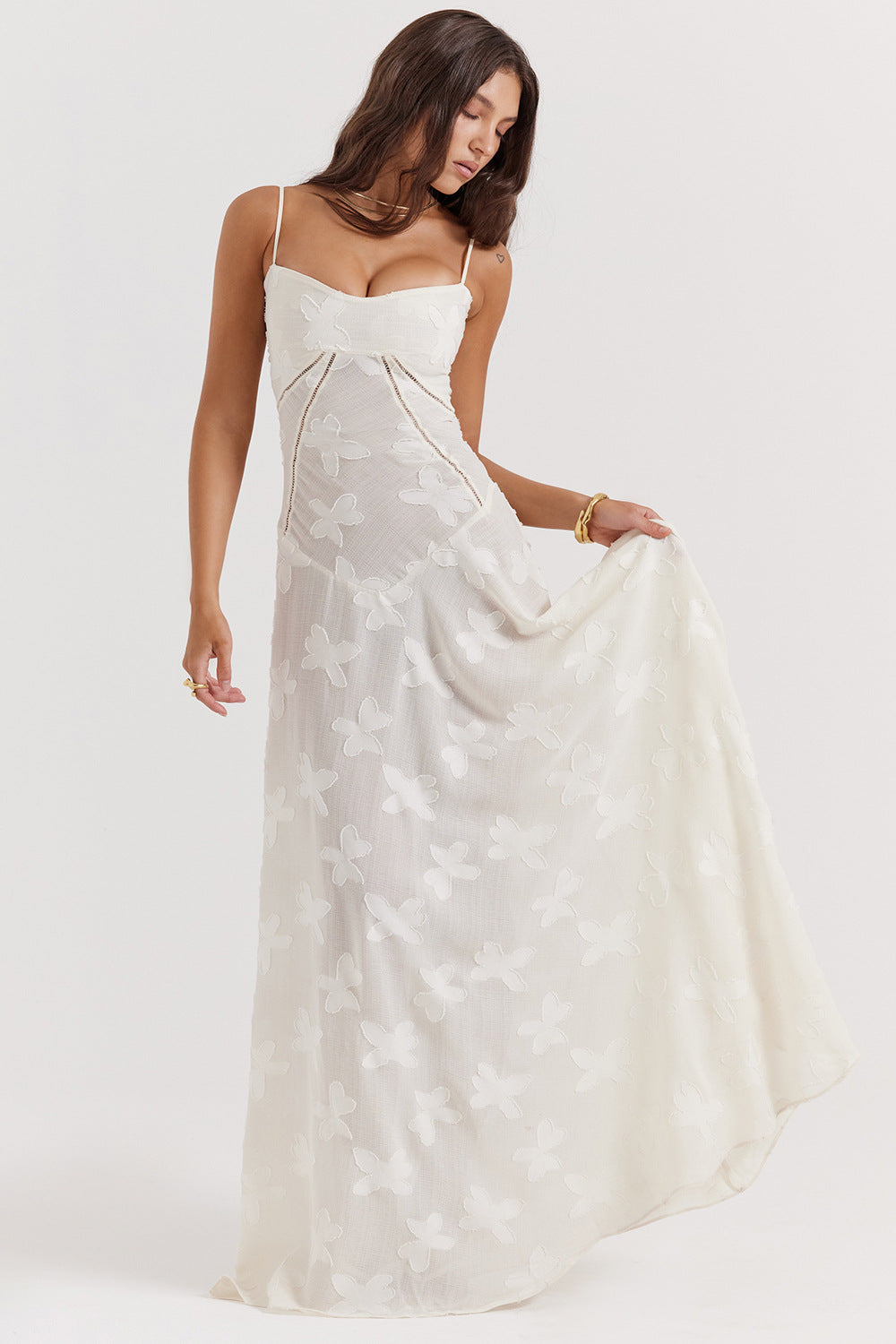 Melanie Long Dress - Off-White