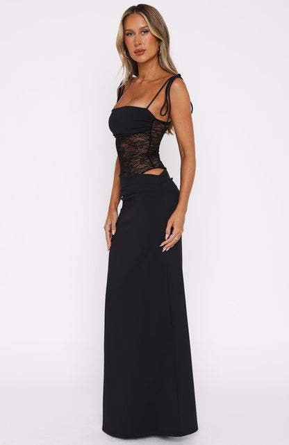 Lily Long Dress - Black