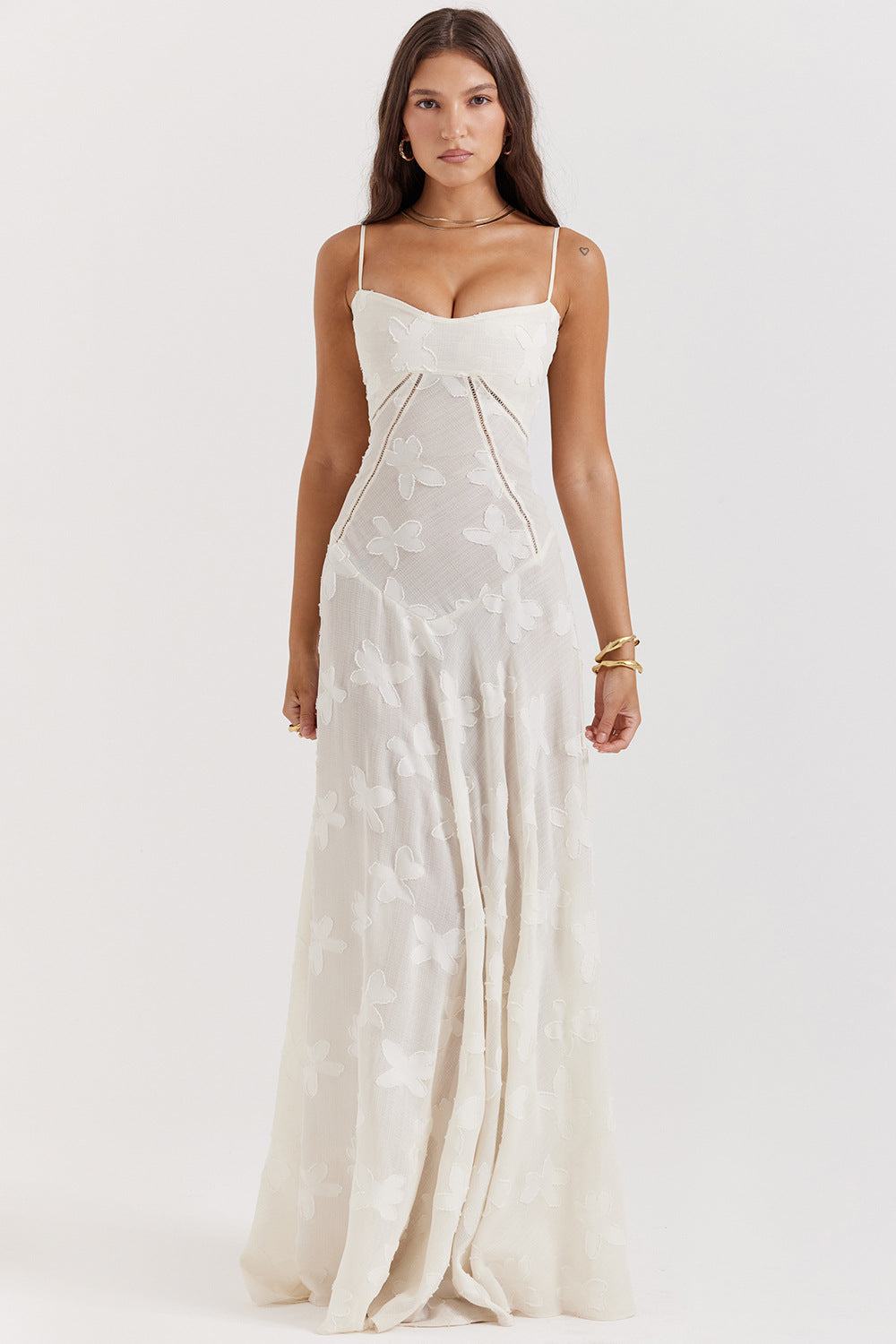 Melanie Long Dress - Off-White