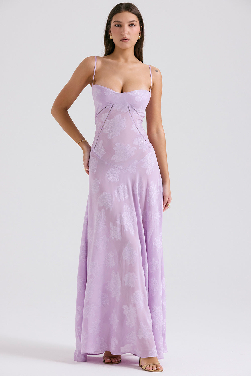 Melanie Long Dress - Lilac