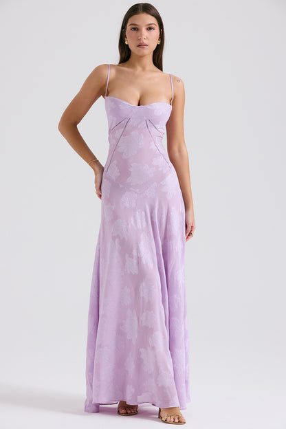 Melanie Long Dress - Lilac
