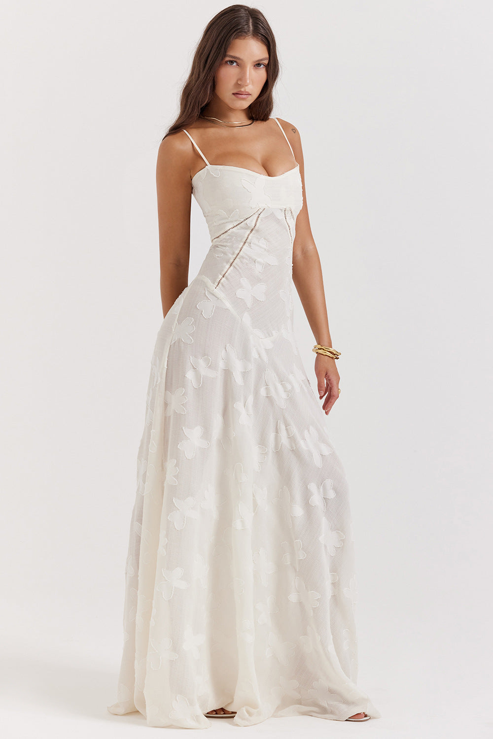 Melanie Long Dress - Off-White