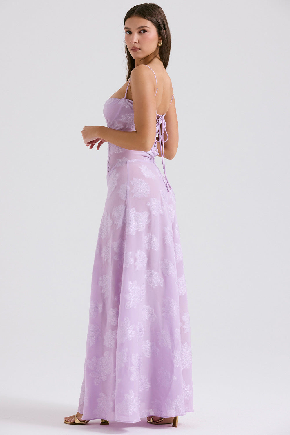 Melanie Long Dress - Lilac
