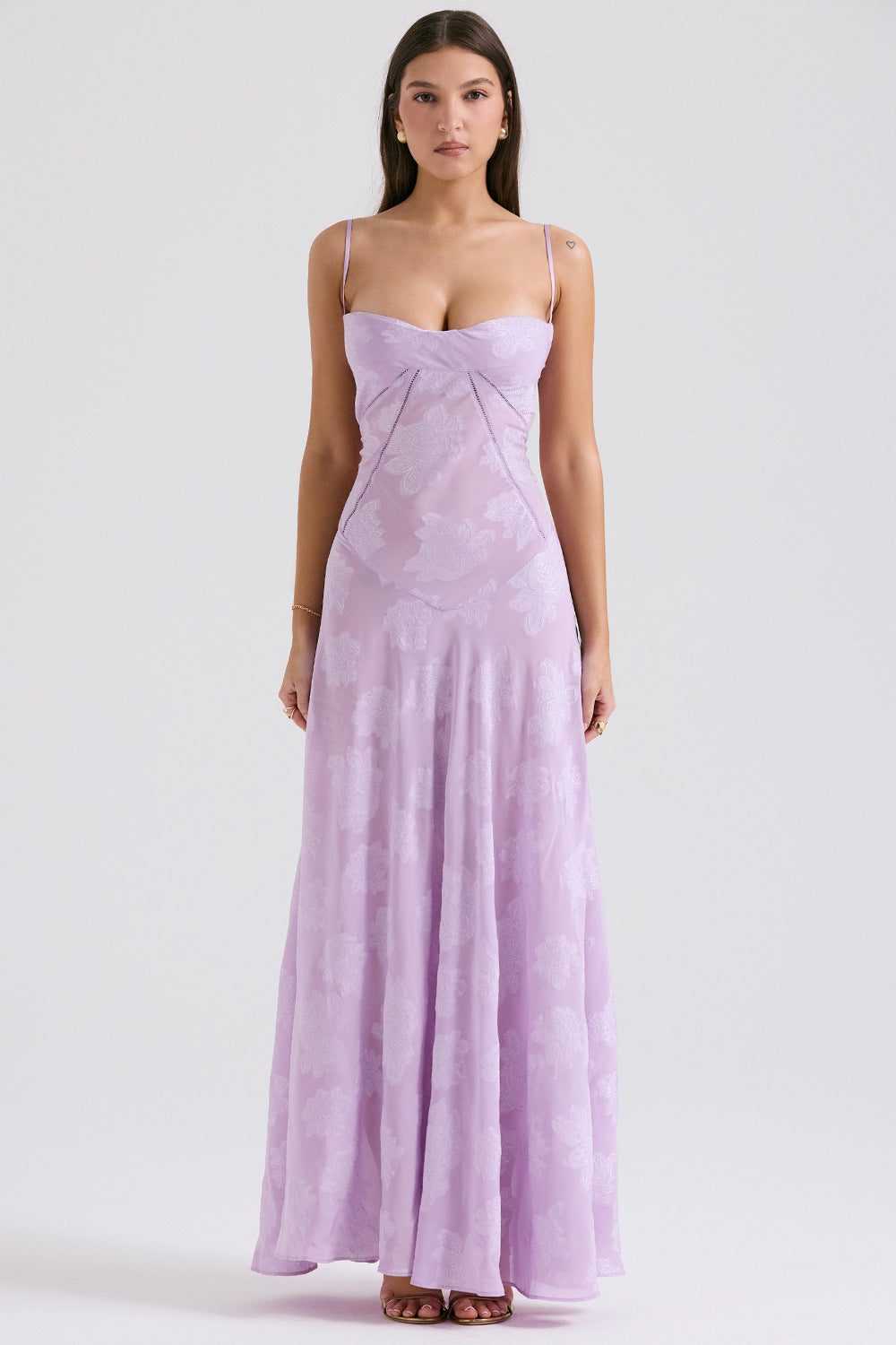 Melanie Long Dress - Lilac