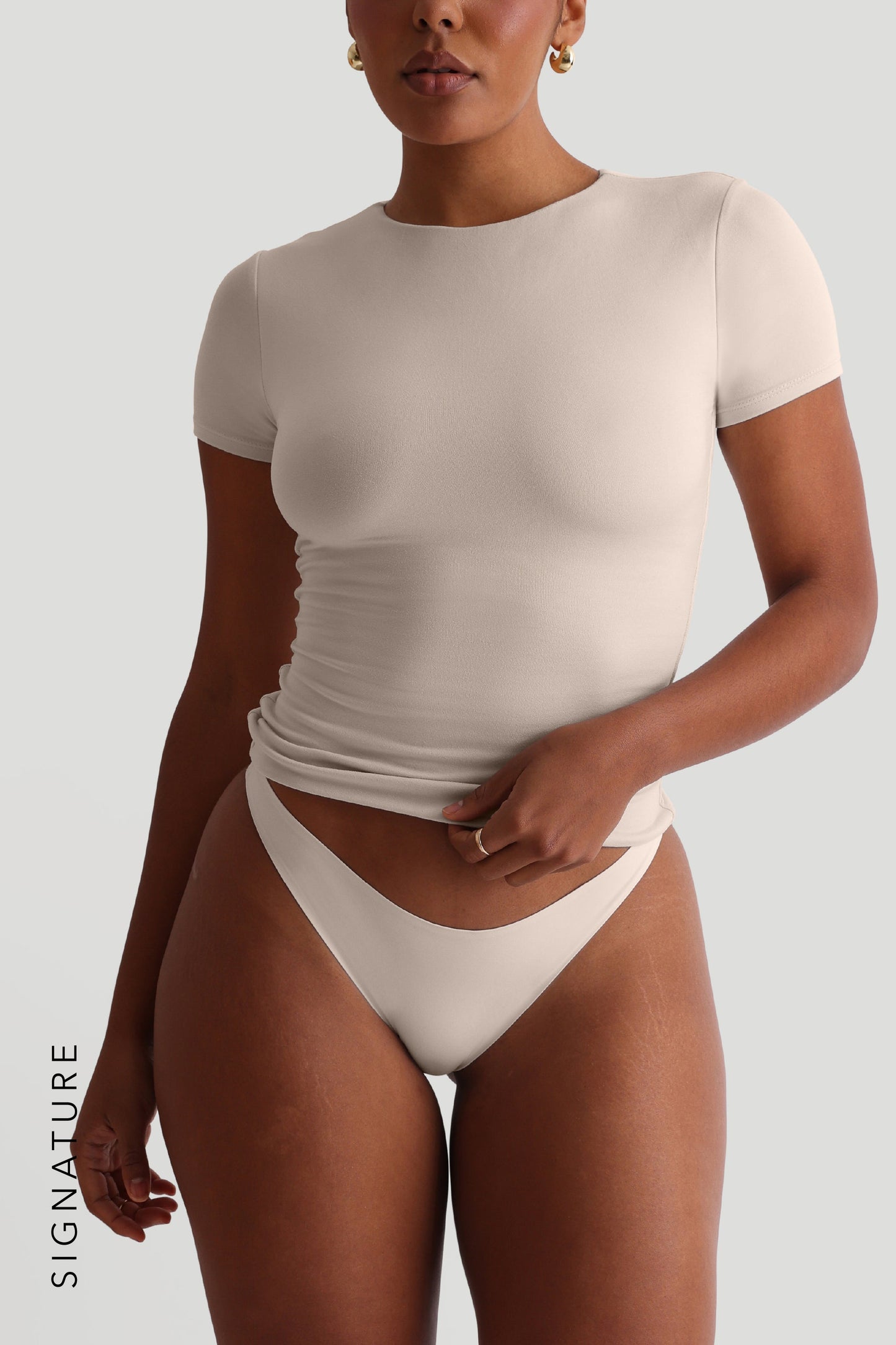 Mist T-Shirt À Manches Courtes - Crème