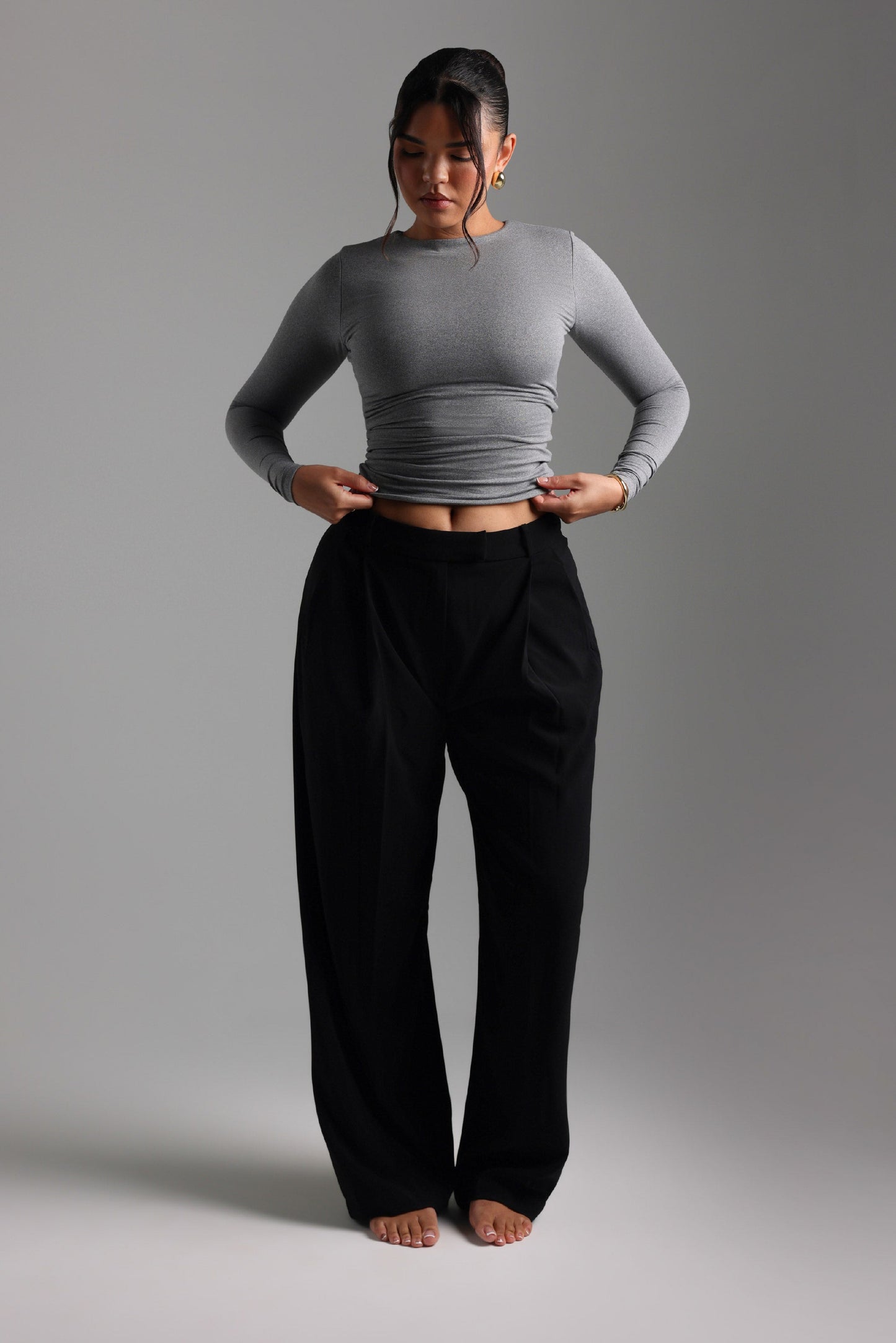 Mist T-Shirt À Manches Longues - Gris