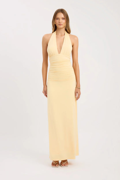 Elenya Robe Longue - Citron