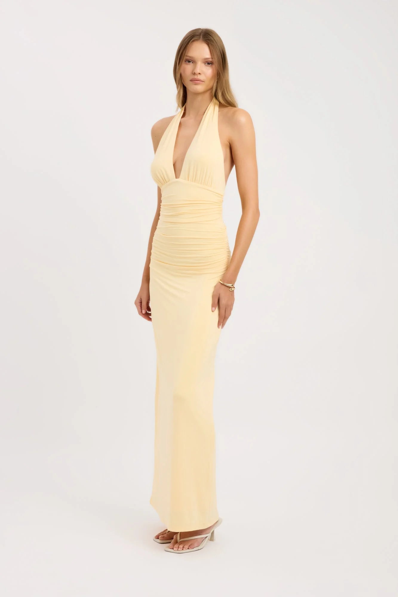 Elenya Robe Longue - Citron