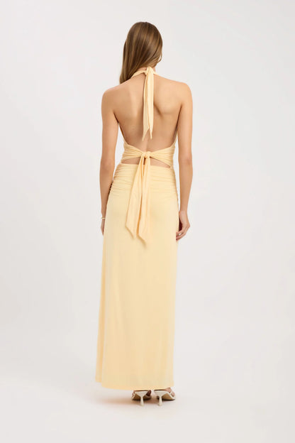 Elenya Robe Longue - Citron