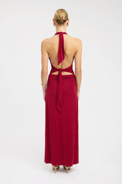 Elenya Robe Longue - Rouge
