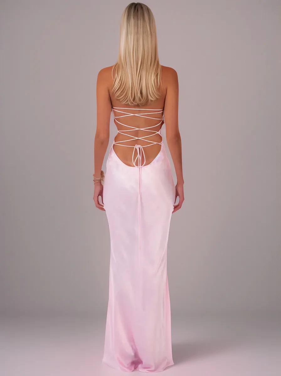 Roxane Maxi Dress — Pink