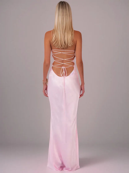 Roxane Maxi Dress — Pink