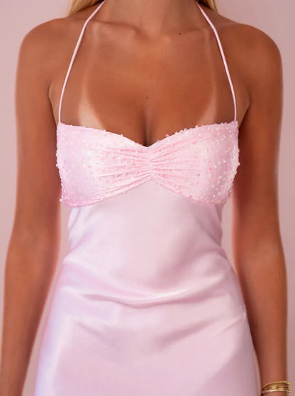 Roxane Maxi Dress — Pink