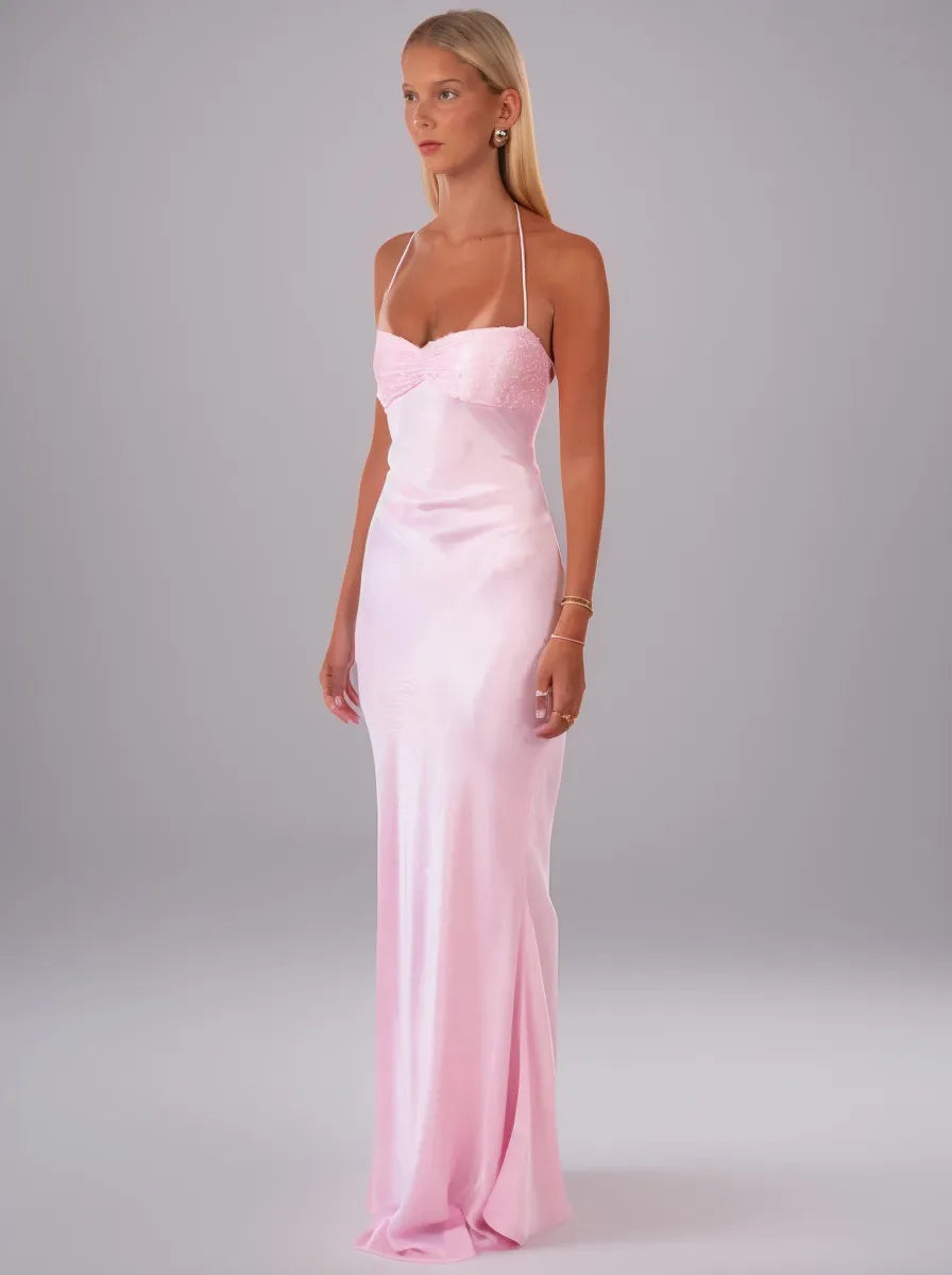 Roxane Maxi Dress — Pink