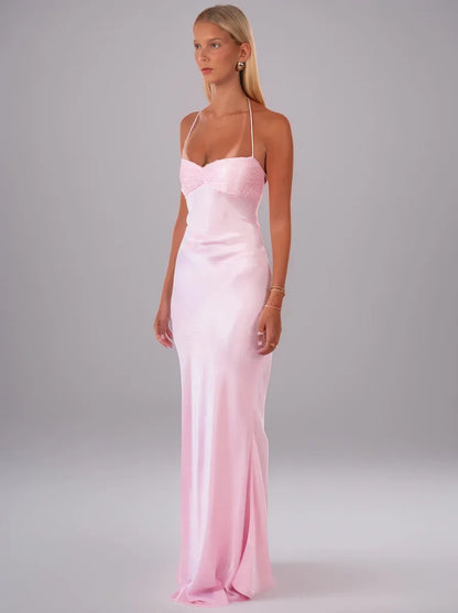 Roxane Maxi Dress — Pink