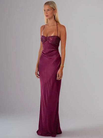 Roxane Maxi Dress — Purple