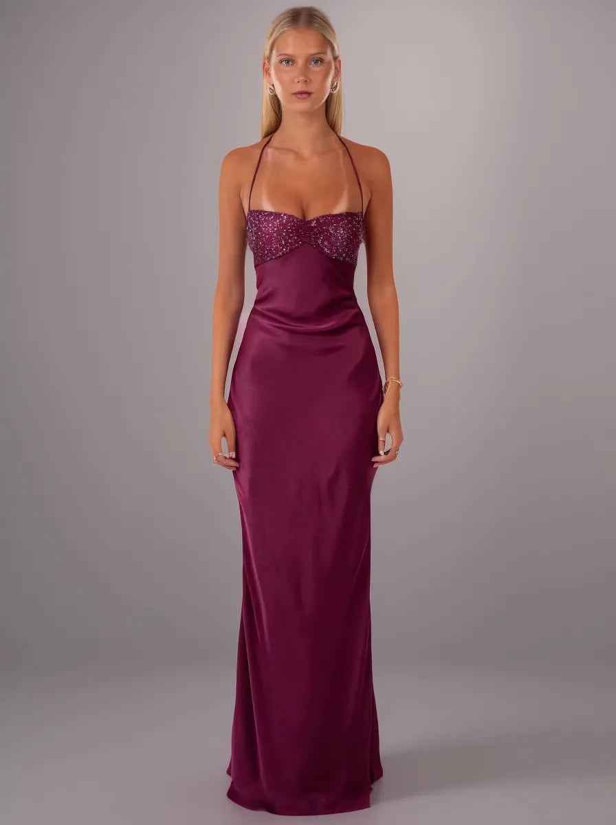 Roxane Maxi Dress — Purple