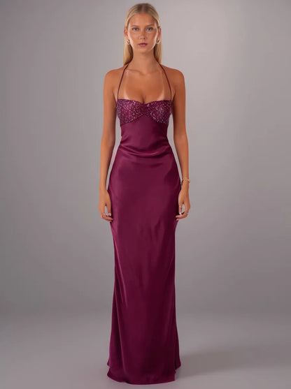 Roxane Maxi Dress — Purple