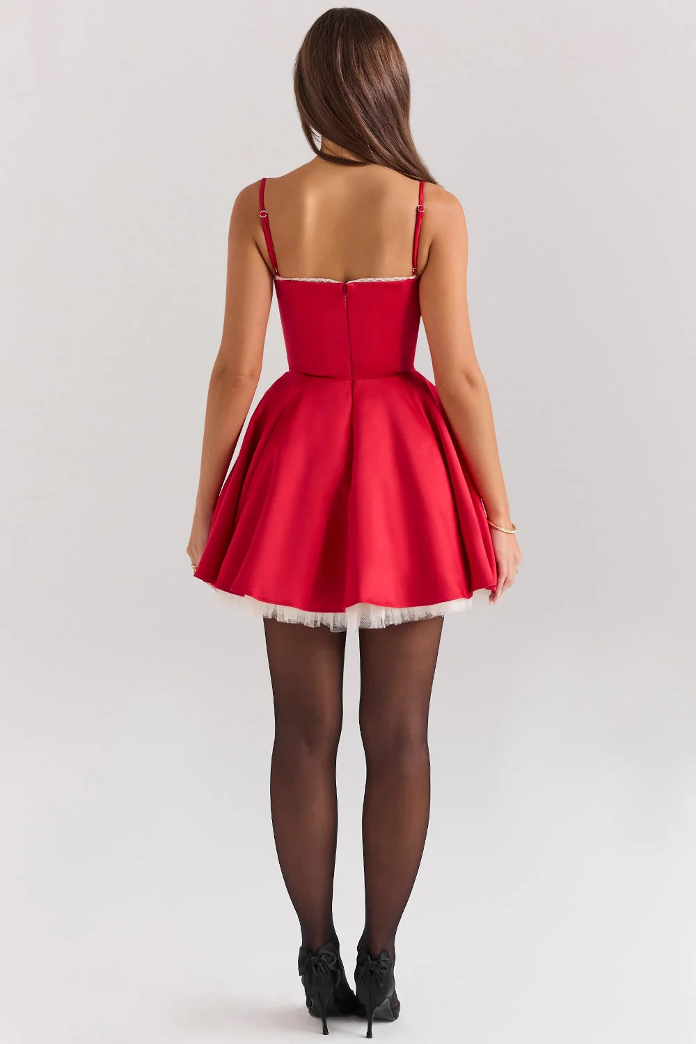 Eléora Robe Courte - Rouge Coquelicot