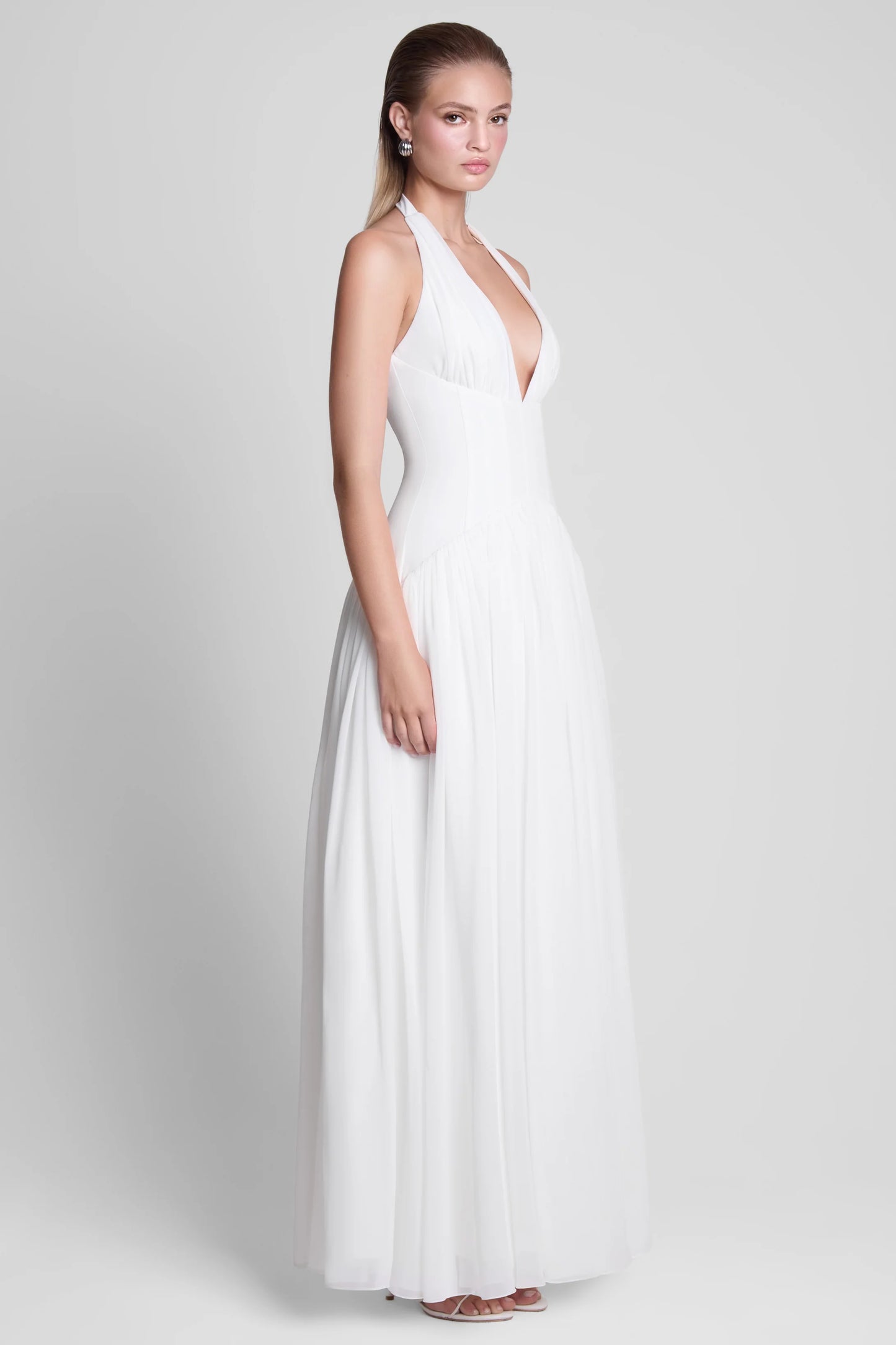 Salomé Long Dress — Milk Ivory