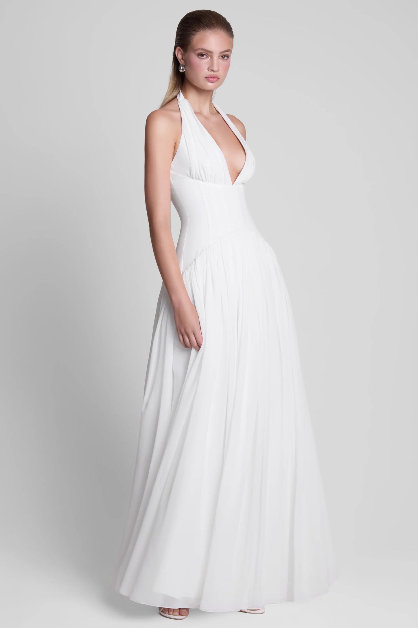 Salomé Long Dress — Milk Ivory