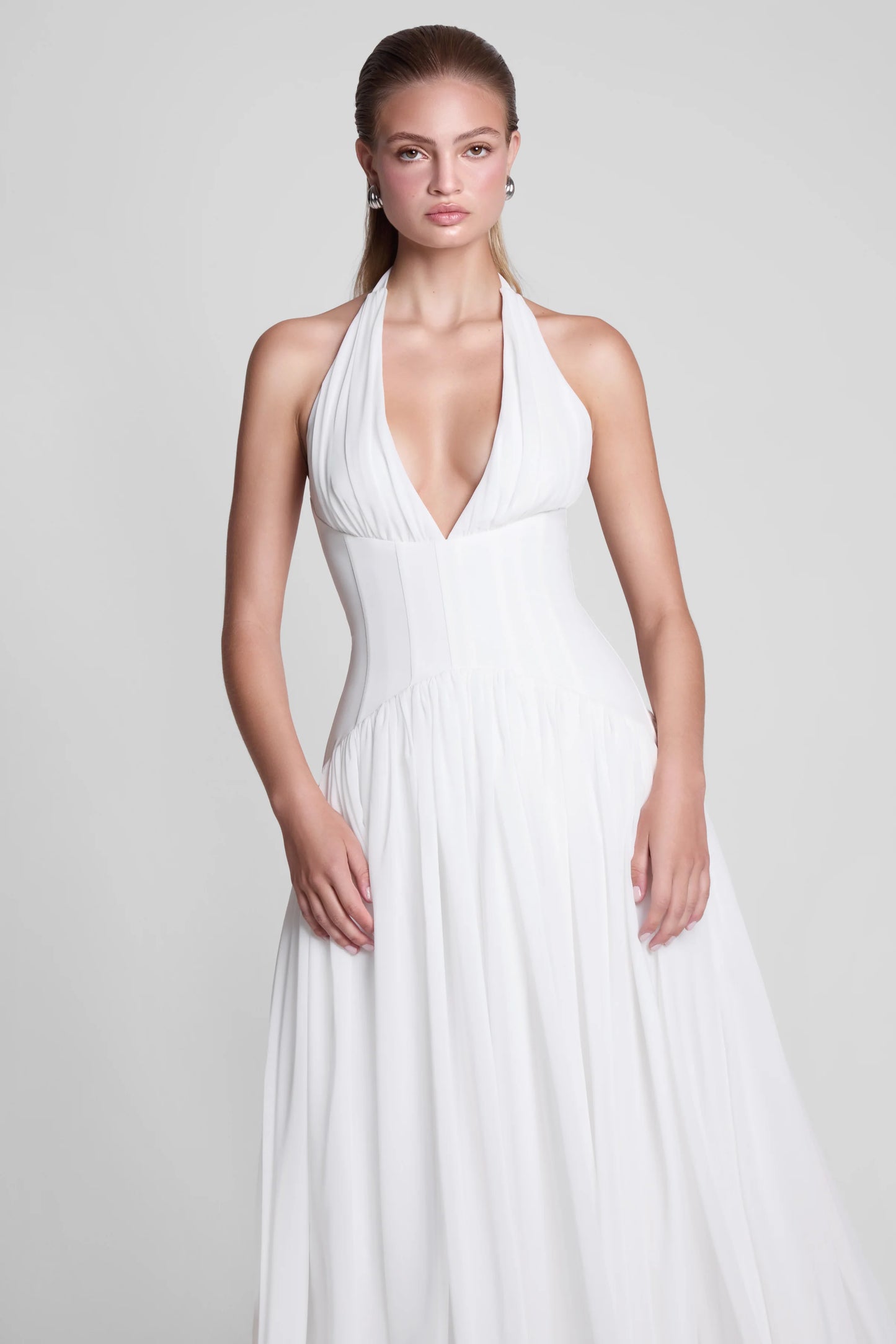 Salomé Long Dress — Milk Ivory