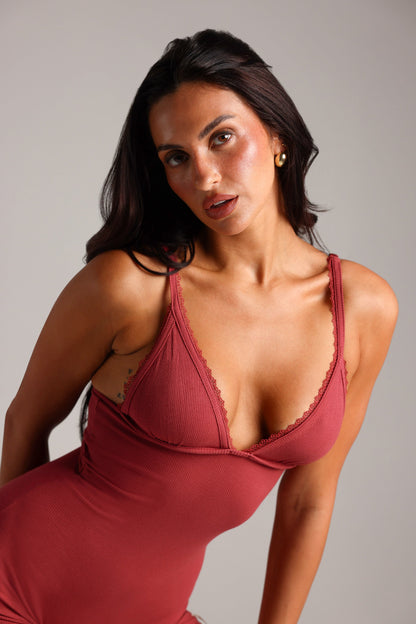 Lace Demi Combishort - Baie