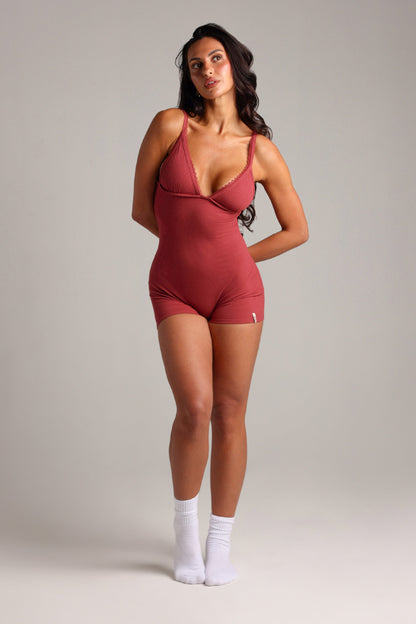 Lace Demi Combishort - Baie