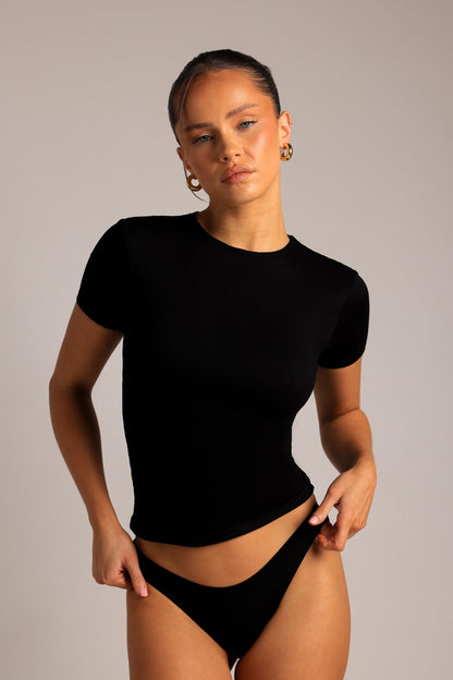 Mist T-Shirt À Manches Courtes - Noir