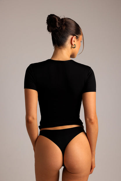 Mist T-Shirt À Manches Courtes - Noir