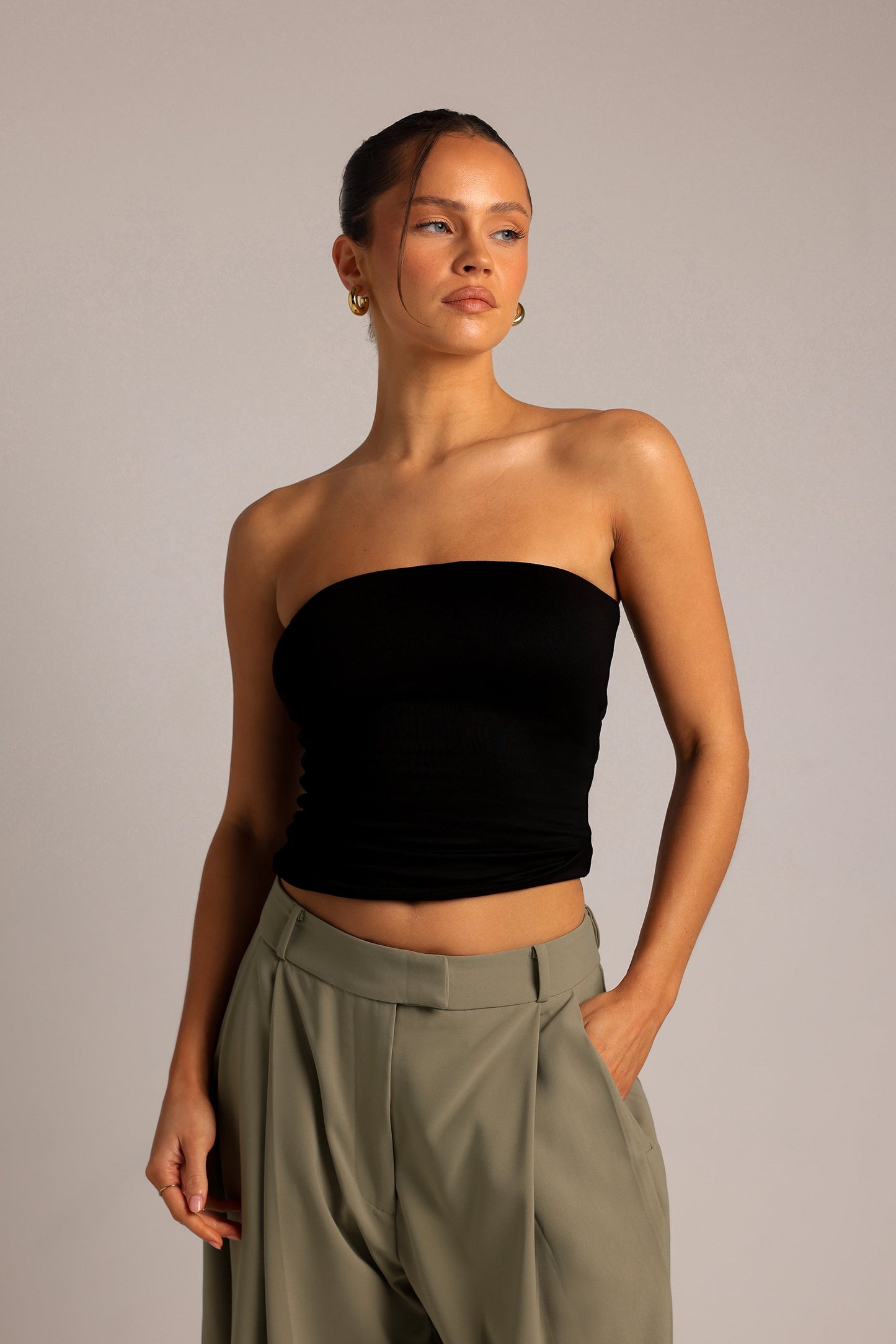 Classic Top Bandeau - Noir