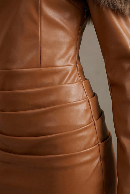 Victoire Robe Courte - Marron