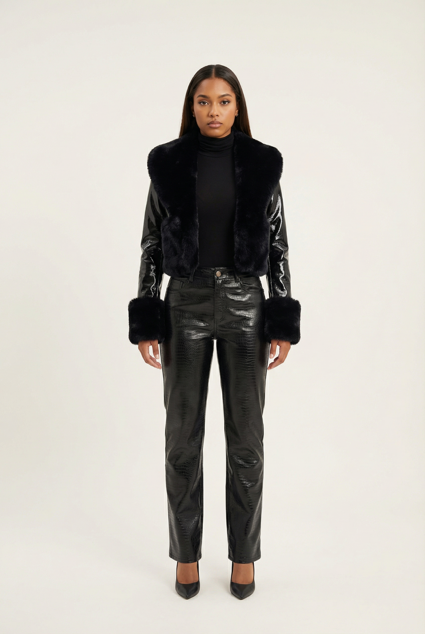 Romane Manteau Court - Noir