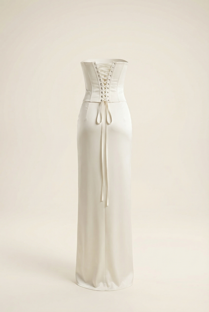 Calista Robe Longue - Ivoire Nacré