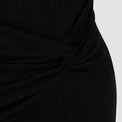 Vestido midi Brittany - Lentejuelas negras