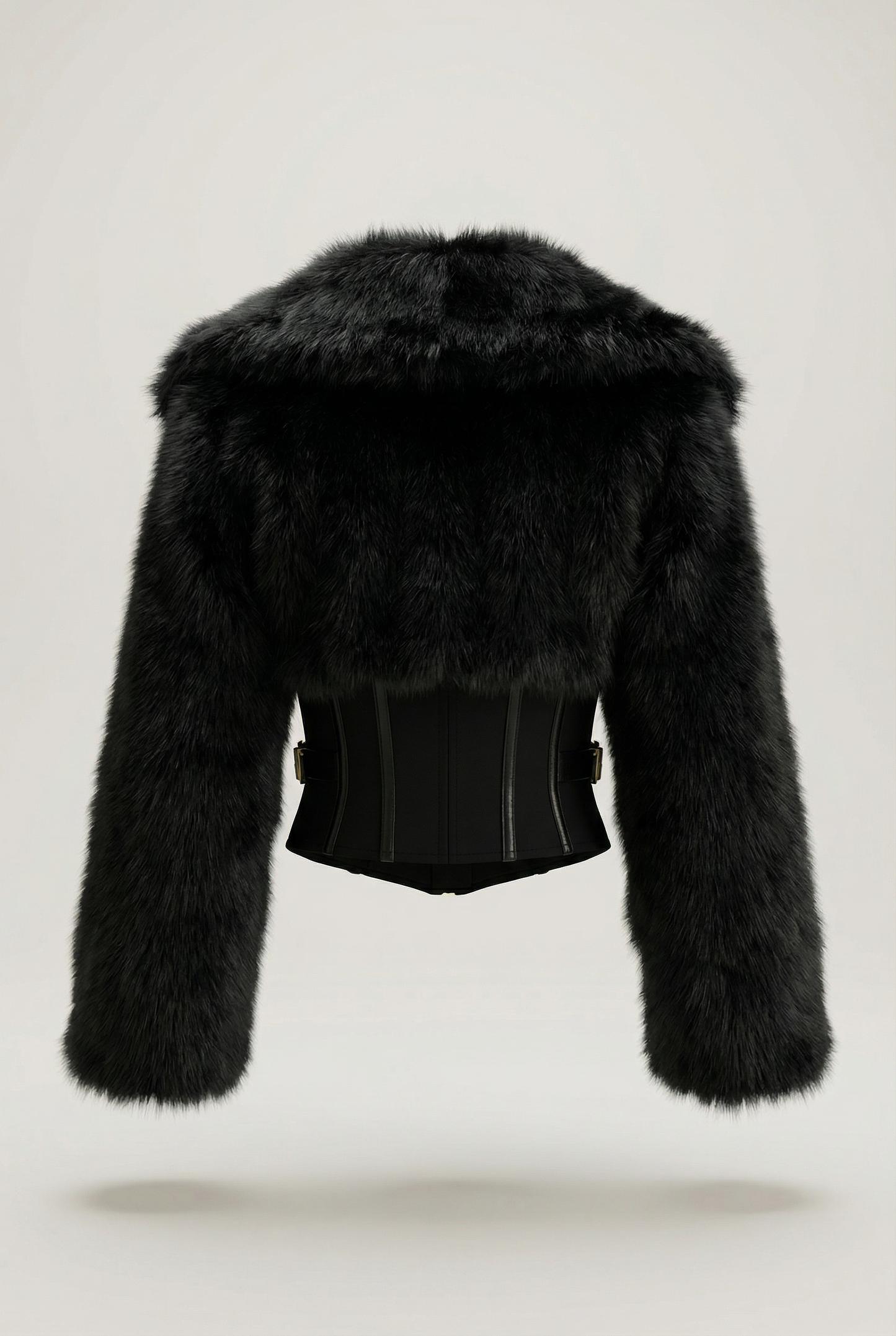 Élisabeth Manteau Court - Noir