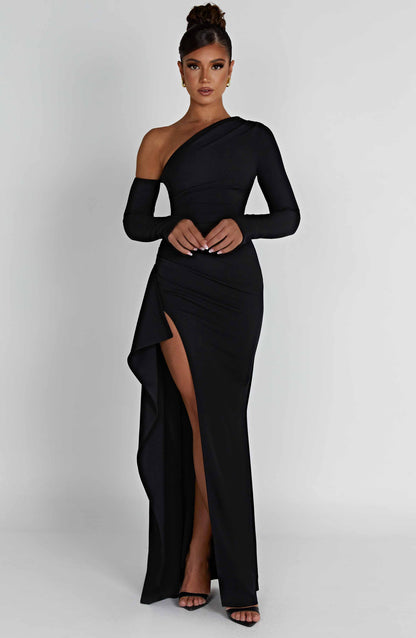 Robe longue Abrielle - Noir