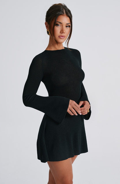 Robe courte Adalee - Noir