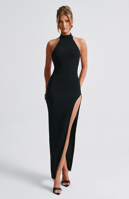 Robe longue Adalia - Noir