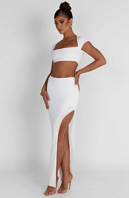 Adorn Maxi Skirt - Ivory