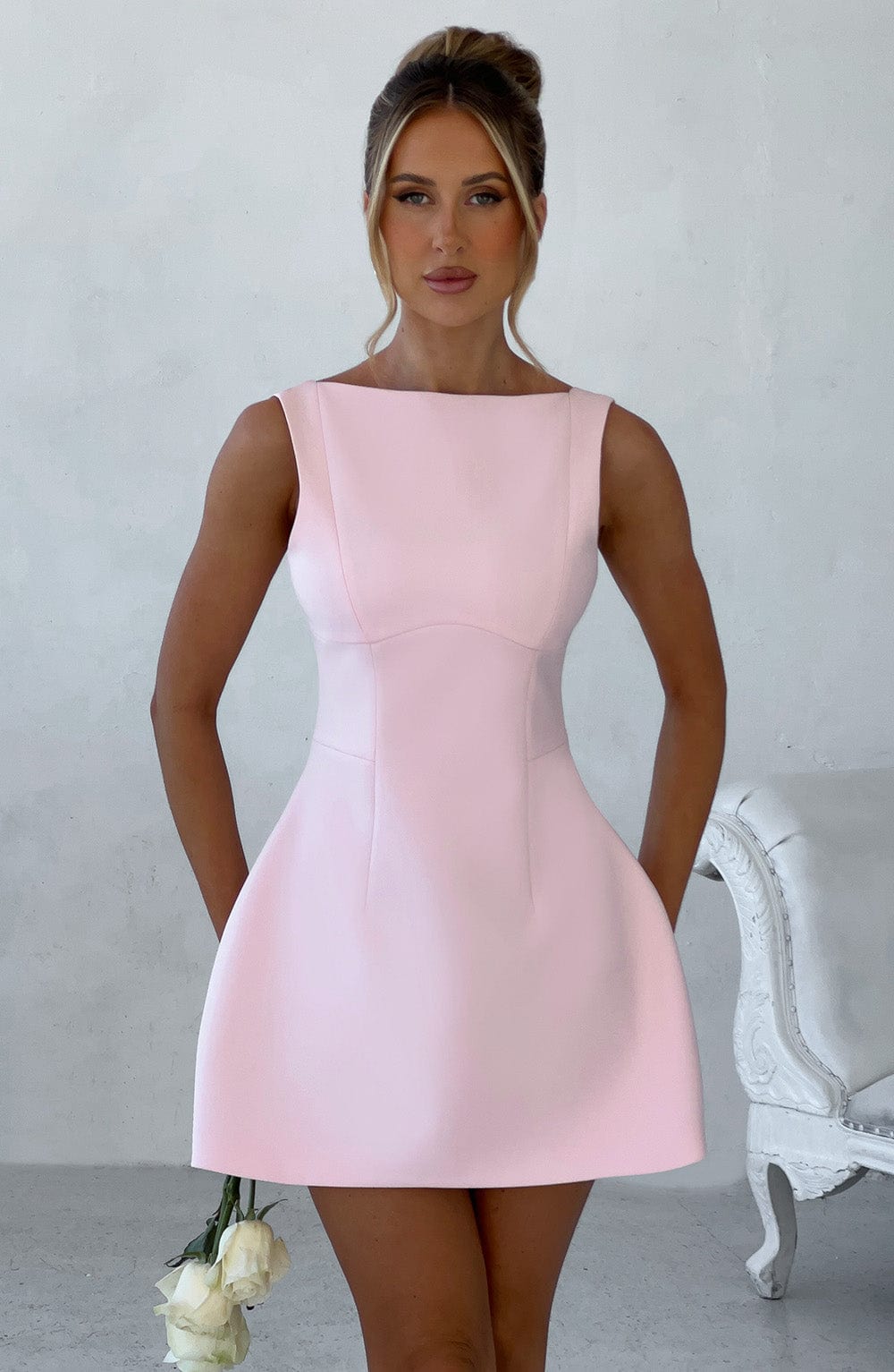 Robe courte Alana - Blush