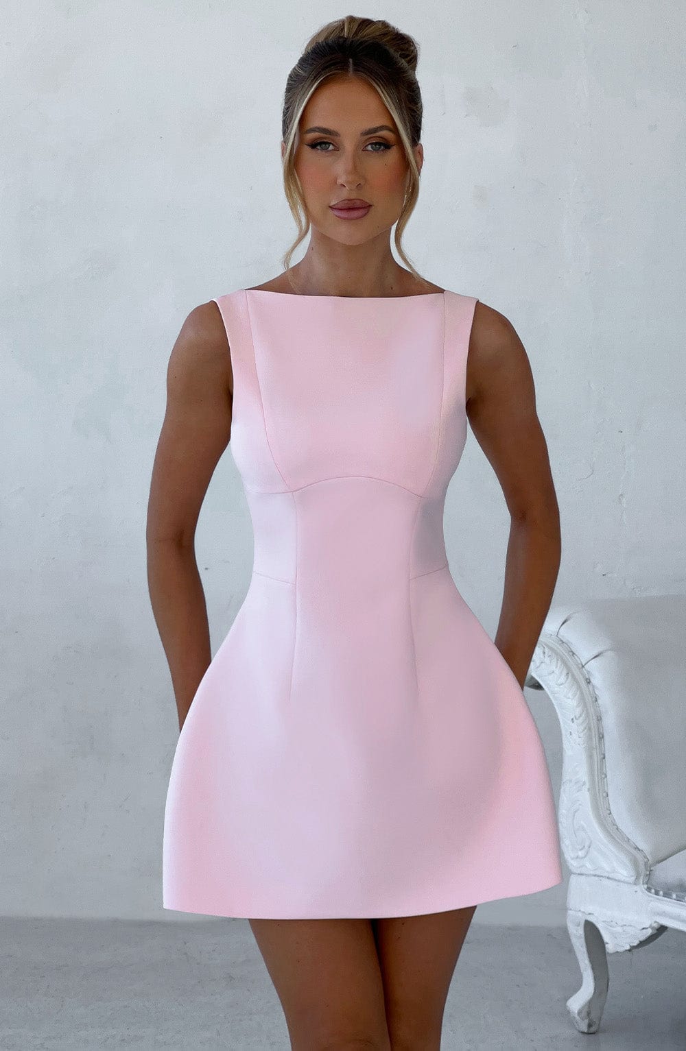 Robe courte Alana - Blush