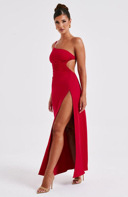 Robe longue Alecia - Rouge