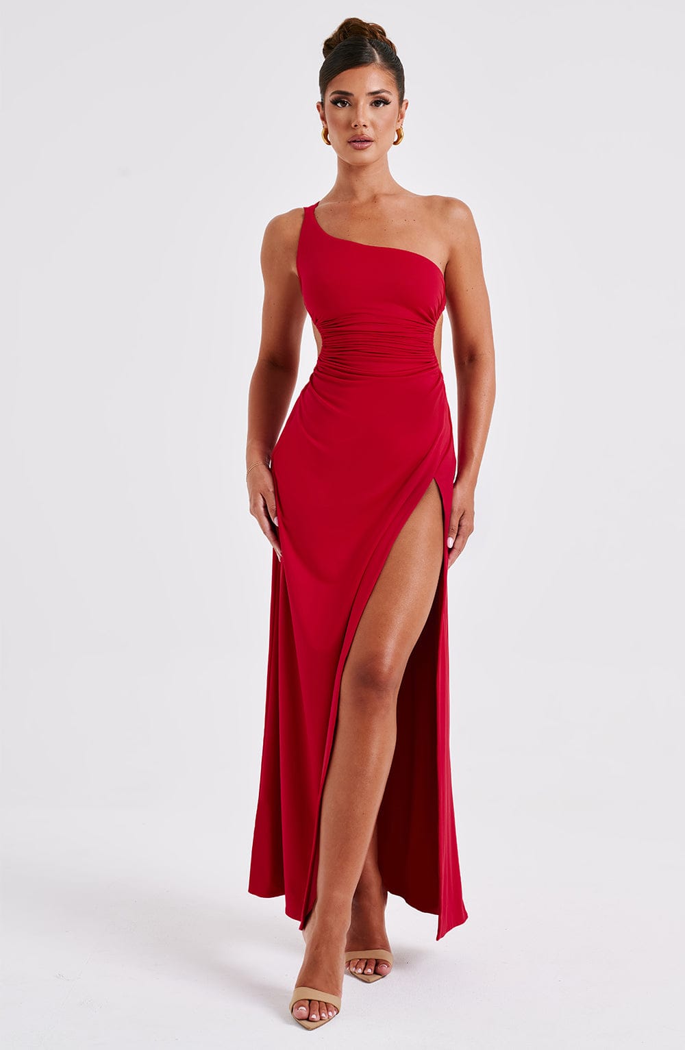 Robe longue Alecia - Rouge