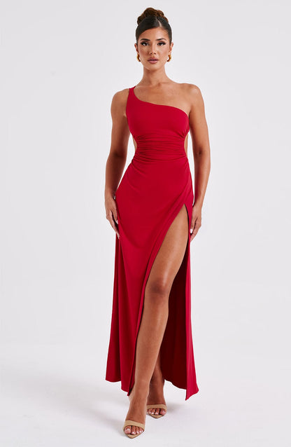 Robe longue Alecia - Rouge