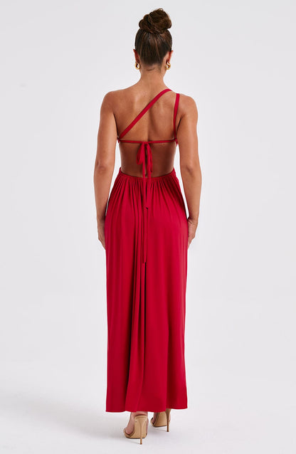 Robe longue Alecia - Rouge