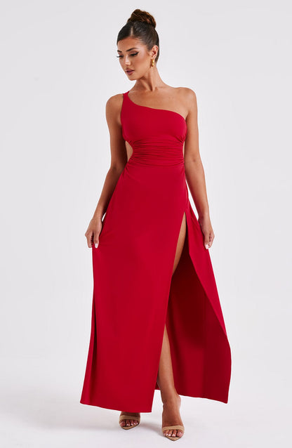 Robe longue Alecia - Rouge